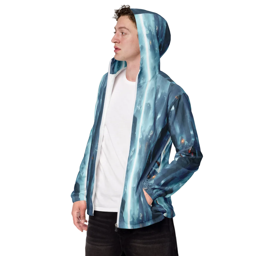 Neon Frostline on Men's Windbreaker — Left Front