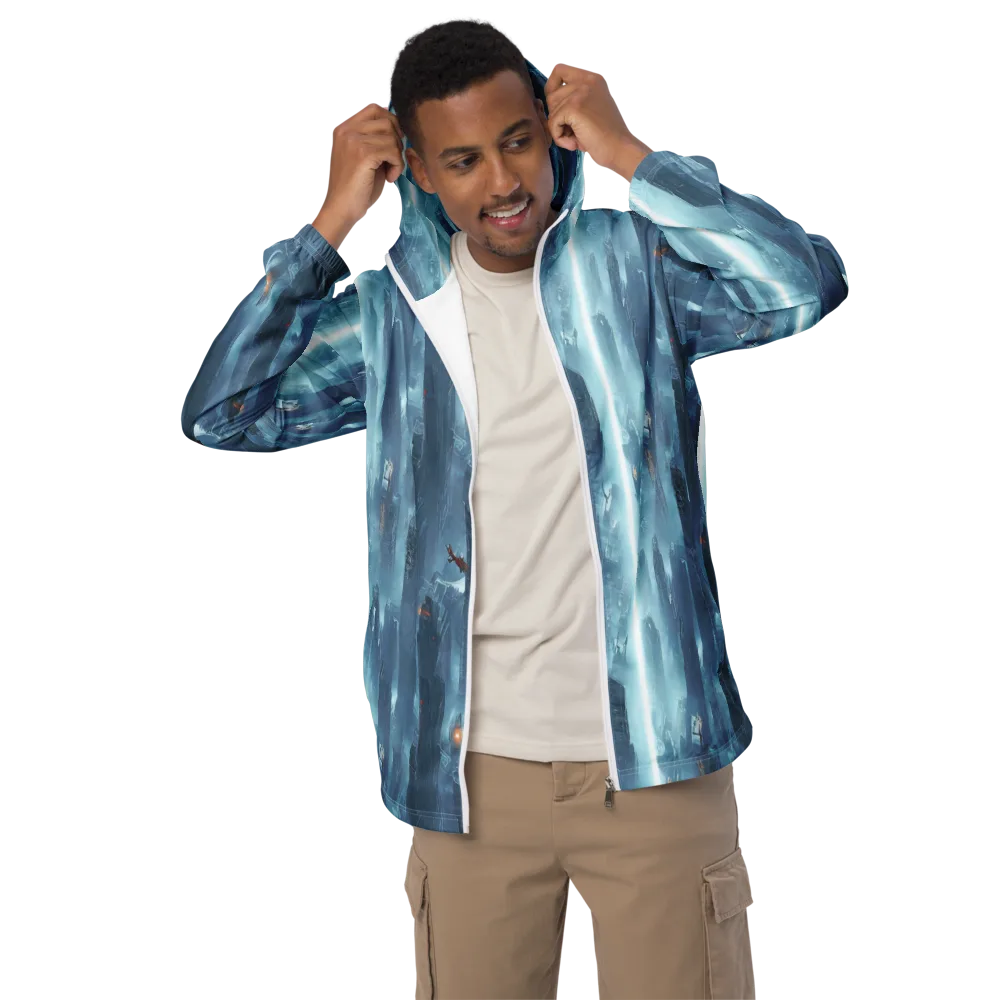 Neon Frostline on Men's Windbreaker — Front