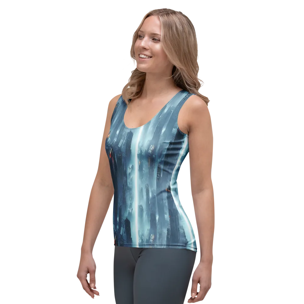 Neon Frostline on Women's Tank Top — Left Front