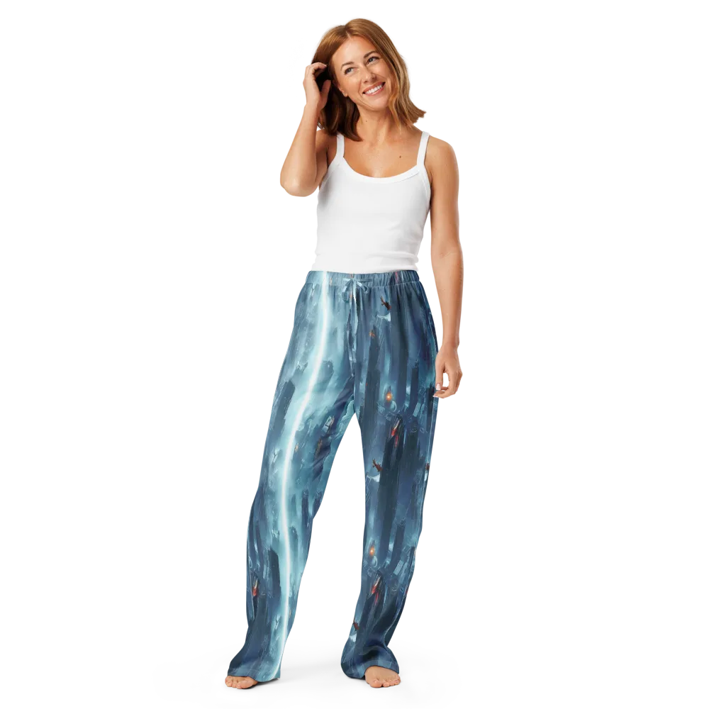 Neon Frostline on Women's Pajama Pants — Front