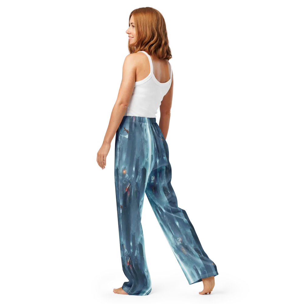 Neon Frostline on Women's Pajama Pants — Back