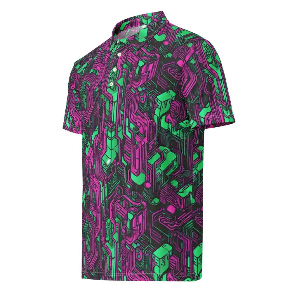 Afterglow Architecture on Men's Slim Fit Polo Shirt — Left Front