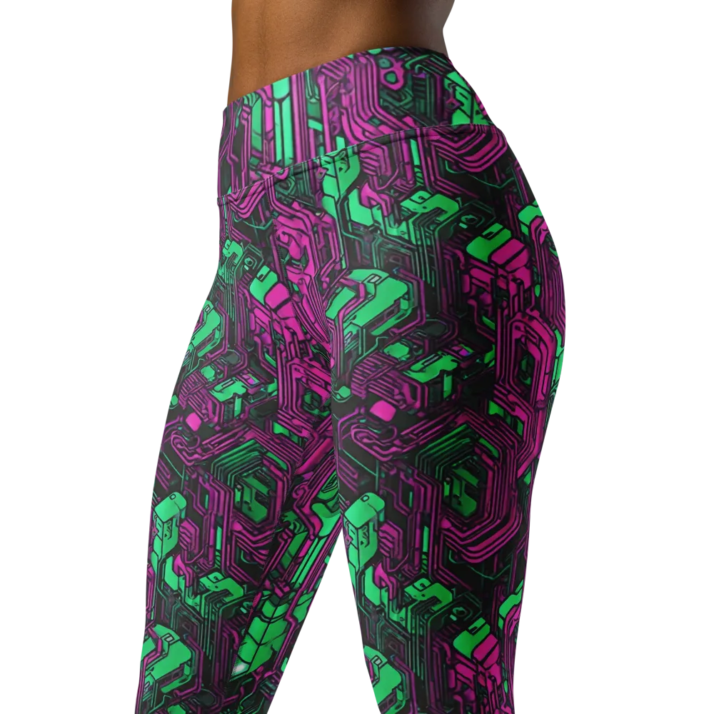 Afterglow Architecture on Yoga Leggings — Left Front