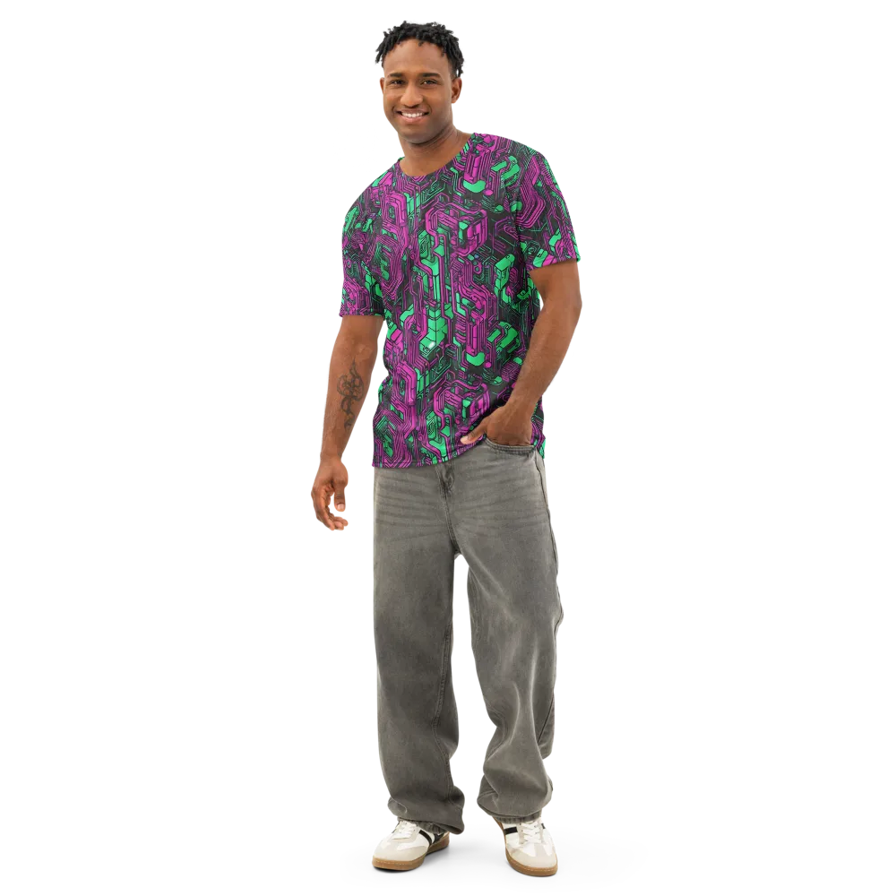 Afterglow Architecture on Men's Cotton Crew Neck T-Shirt — Front