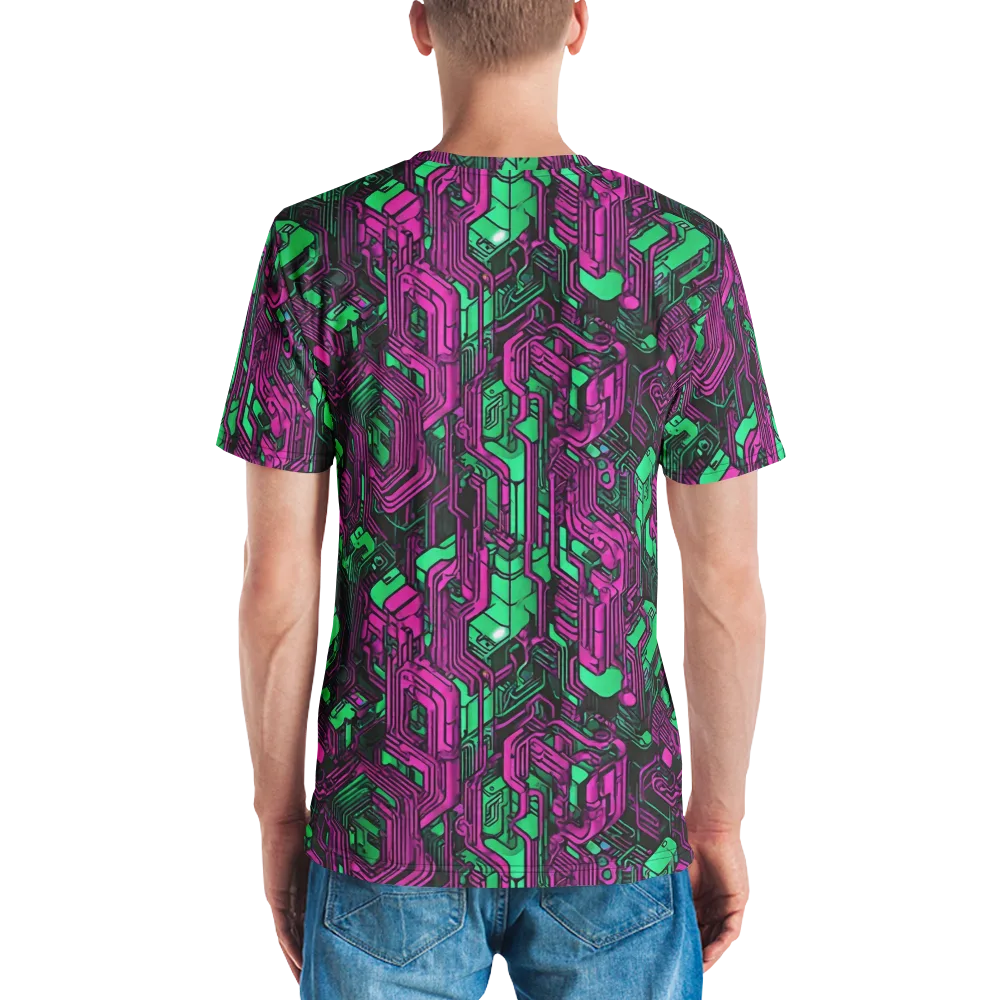 Afterglow Architecture on Men's Crew Neck T-Shirt — Back