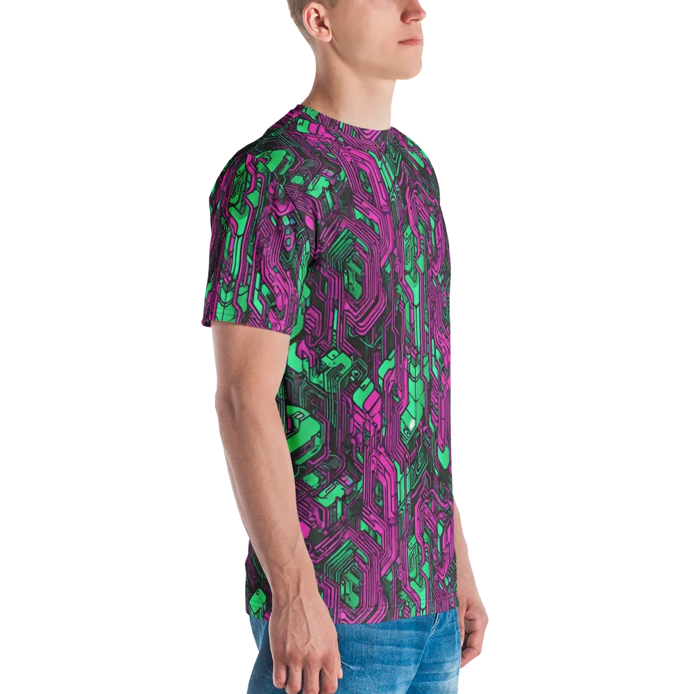 Afterglow Architecture on Men's Crew Neck T-Shirt — Right