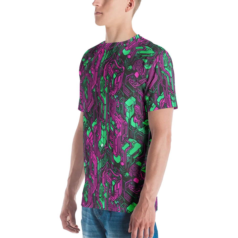 Afterglow Architecture on Men's Crew Neck T-Shirt — Left