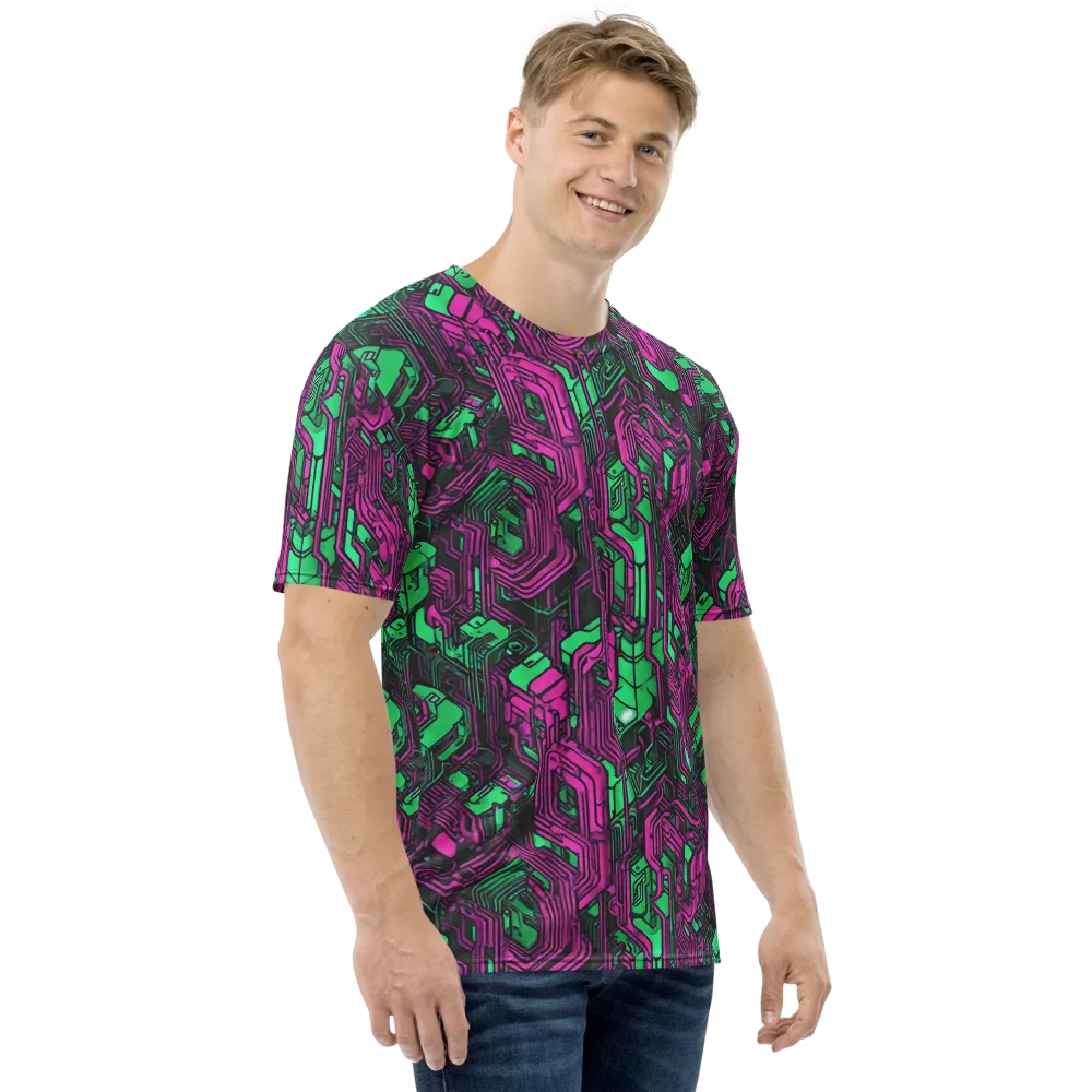 Afterglow Architecture on Men's Crew Neck T-Shirt — Right