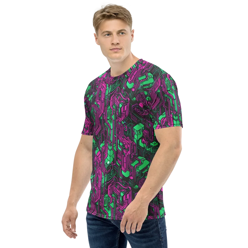 Afterglow Architecture on Men's Crew Neck T-Shirt — Left