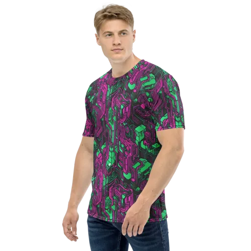 Afterglow Architecture on a Men's Crew Neck T-Shirt
