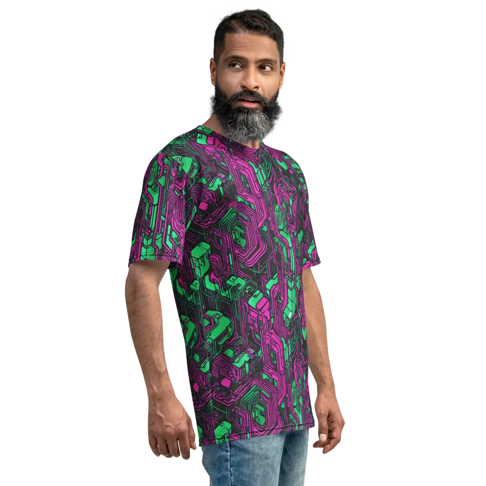 Afterglow Architecture on Men's Crew Neck T-Shirt — Right