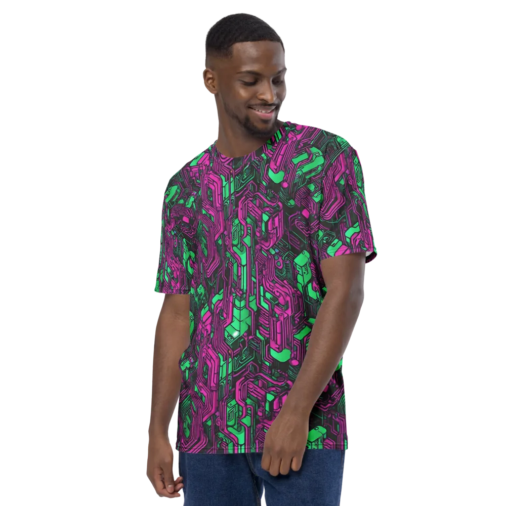Afterglow Architecture on Men's Crew Neck T-Shirt — Left