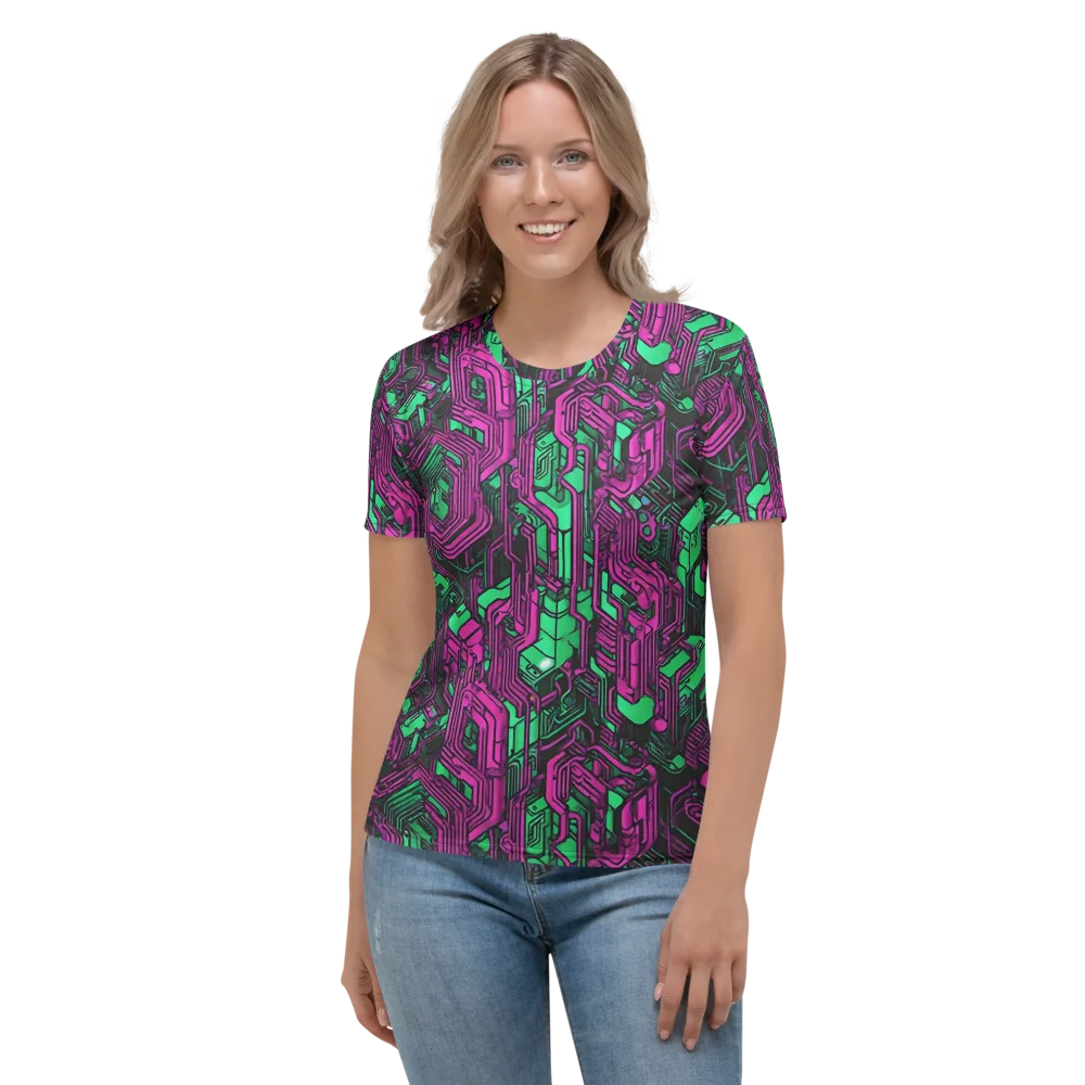 Afterglow Architecture on Women's Crew Neck T-Shirt — Front