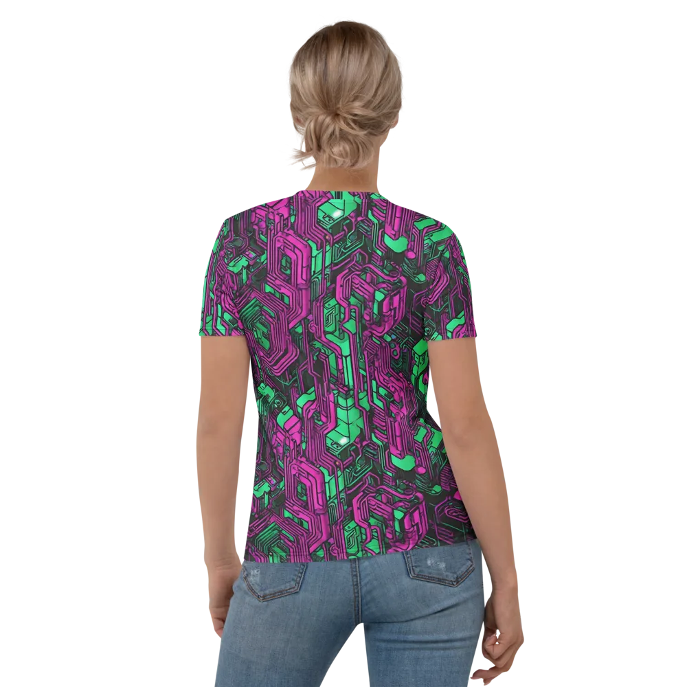 Afterglow Architecture on Women's Crew Neck T-Shirt — Back