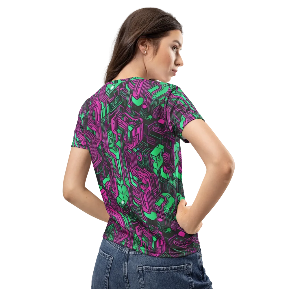 Afterglow Architecture on Women's Crew Neck T-Shirt — Back