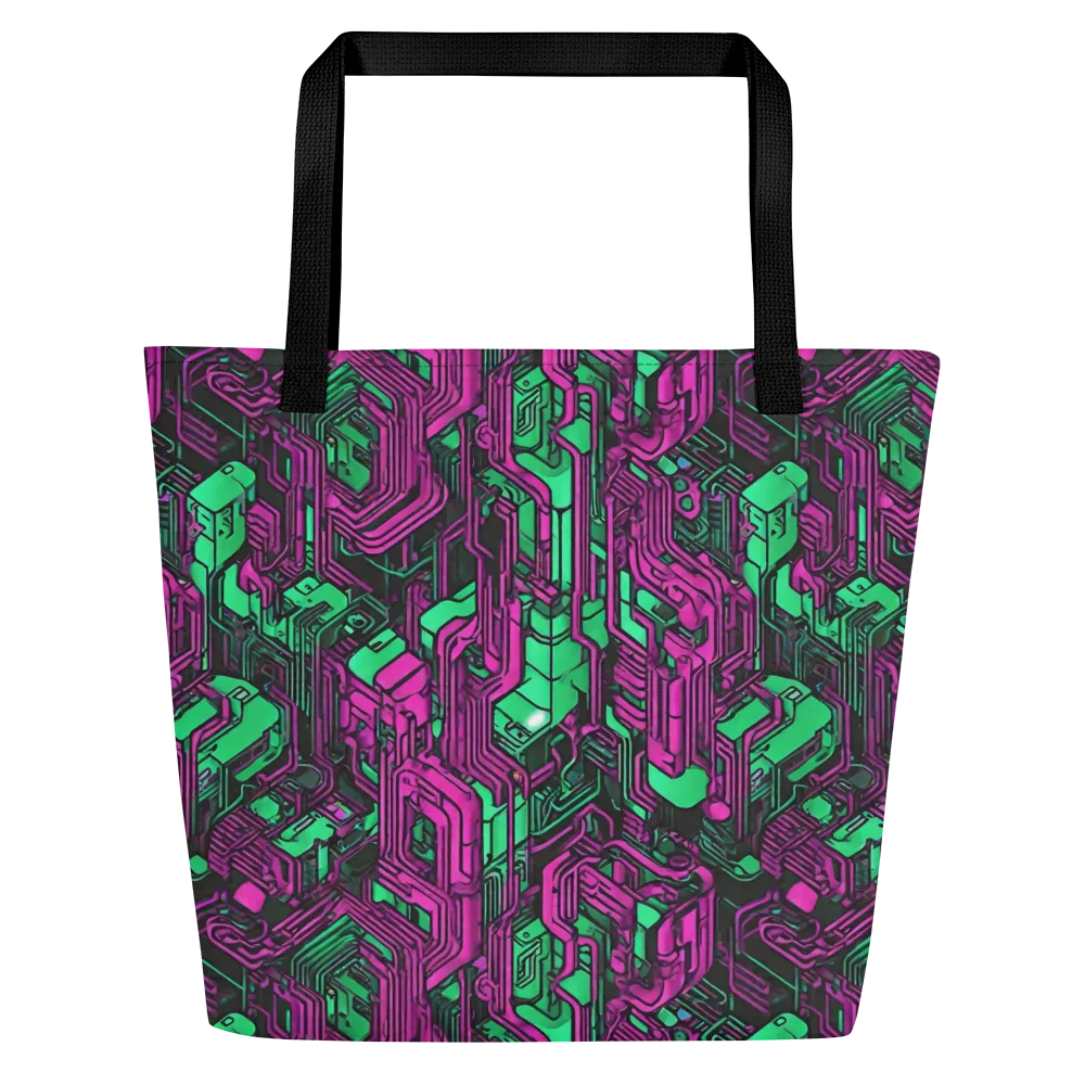 Afterglow Architecture on Large Tote Bag W/ Pocket — Front