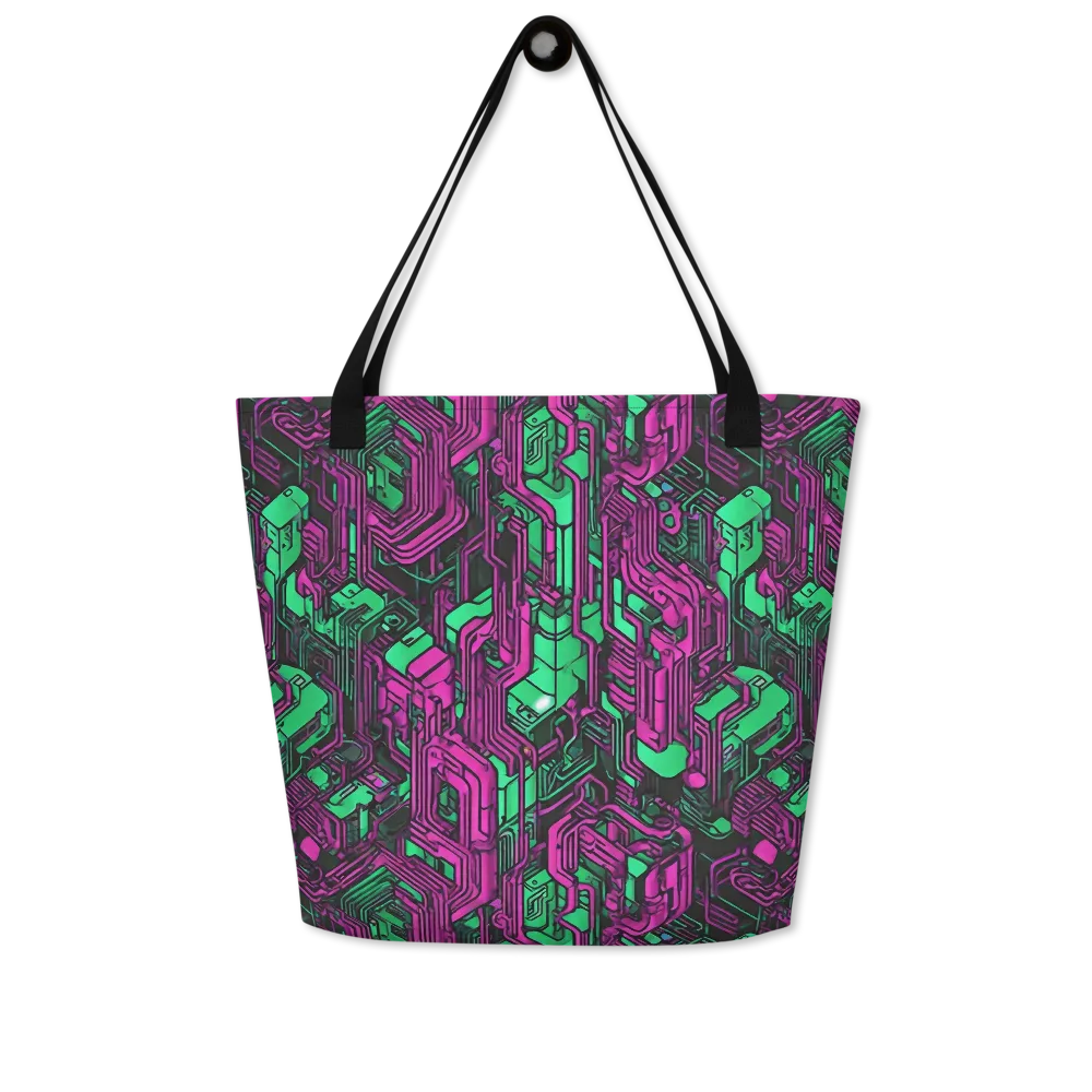 Afterglow Architecture on Large Tote Bag W/ Pocket — Front