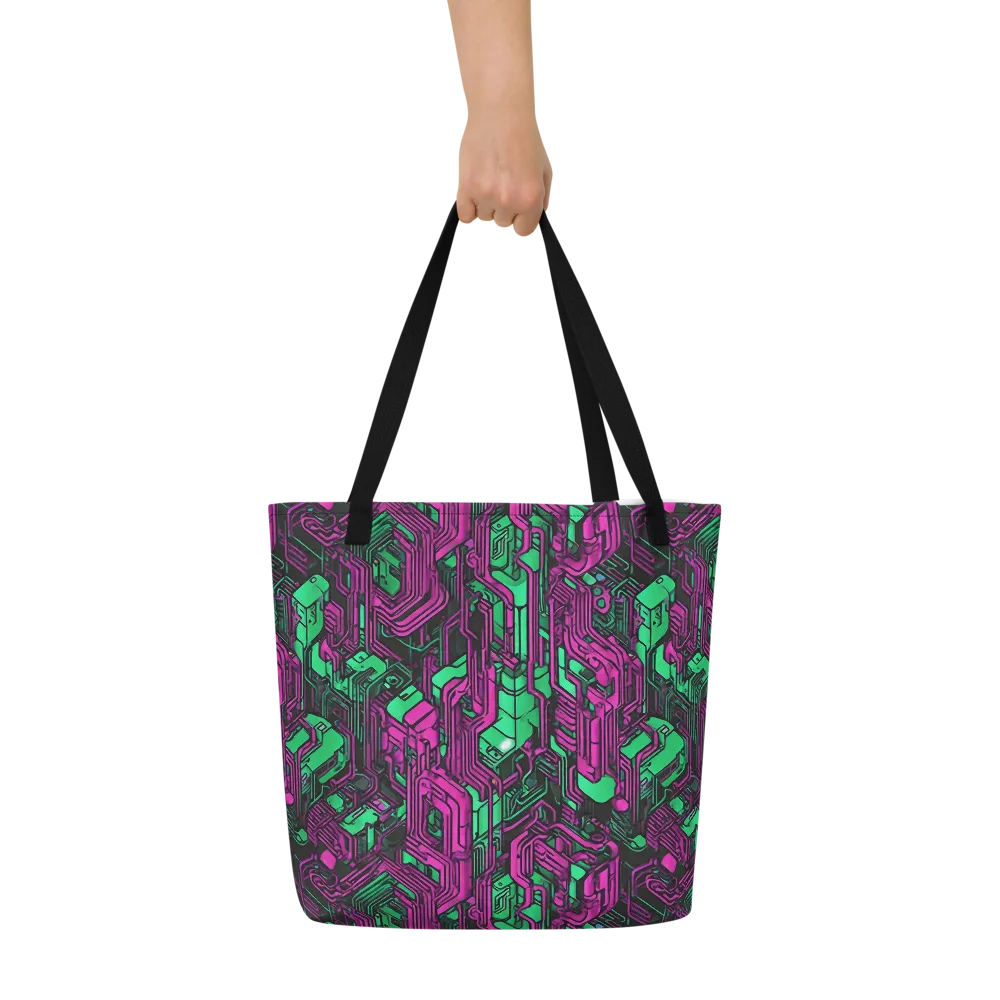 Afterglow Architecture on Large Tote Bag W/ Pocket — Front