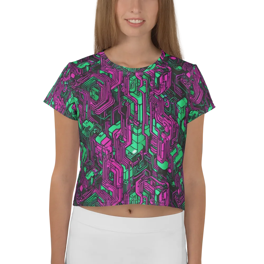 Afterglow Architecture on Crop Tee — Front