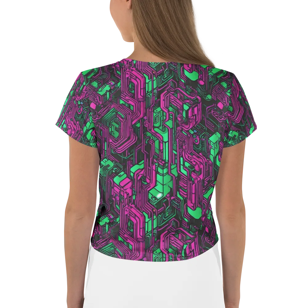 Afterglow Architecture on Crop Tee — Back
