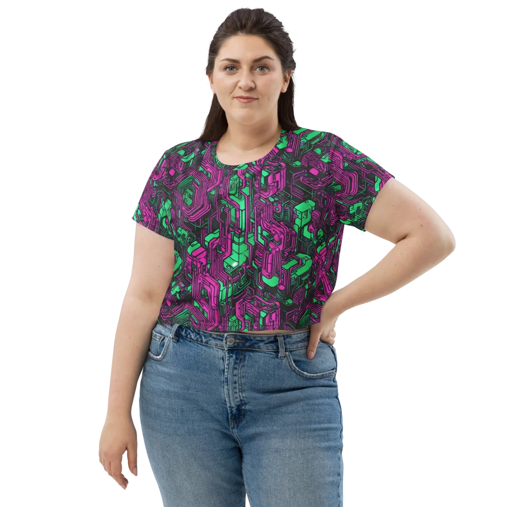 Afterglow Architecture on Crop Tee — Front