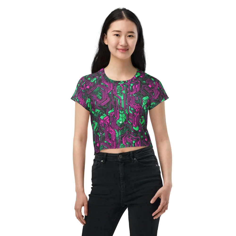Afterglow Architecture on Crop Tee — Front