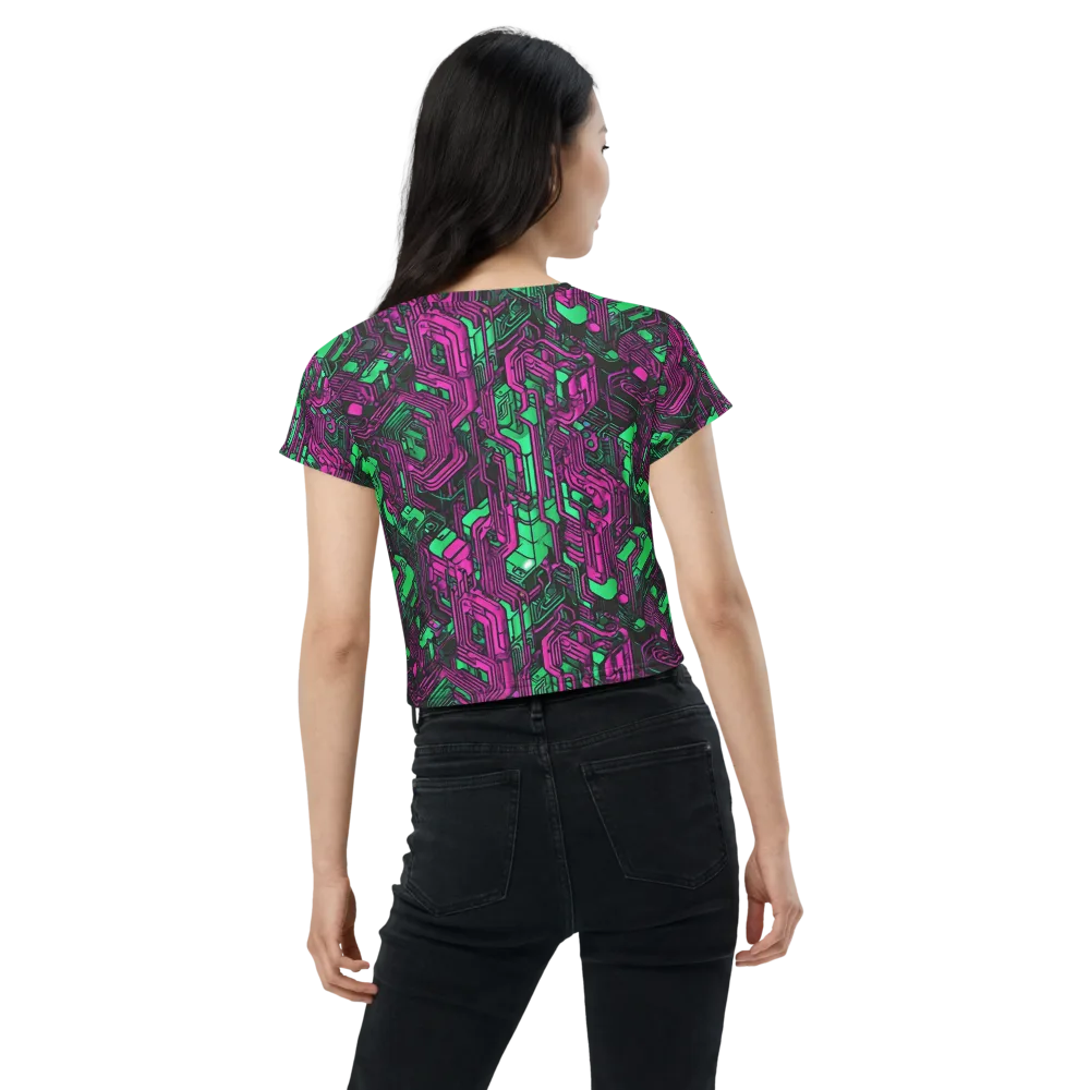 Afterglow Architecture on Crop Tee — Back