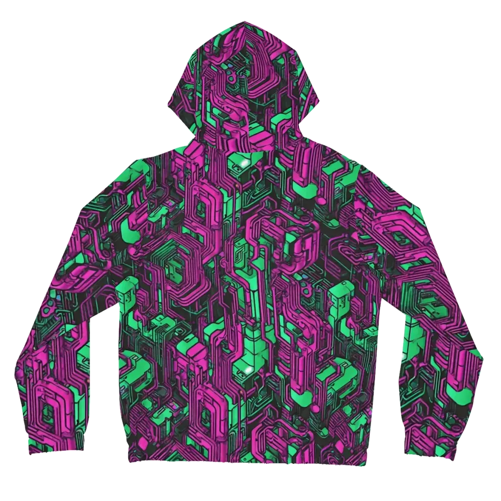 Afterglow Architecture on Women's Full-Zip Hoodie — Back