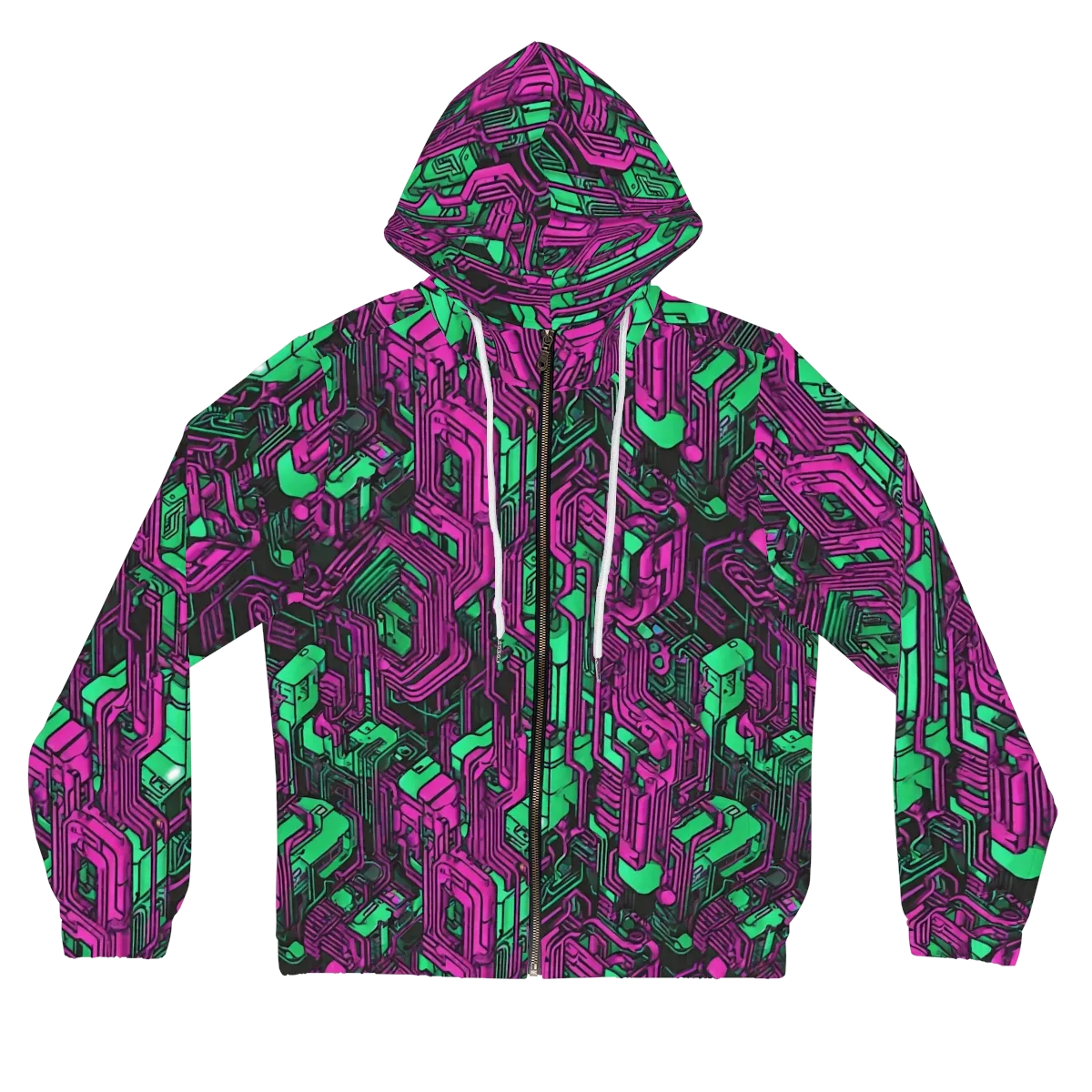 Afterglow Architecture on Women's Full-Zip Hoodie — Front