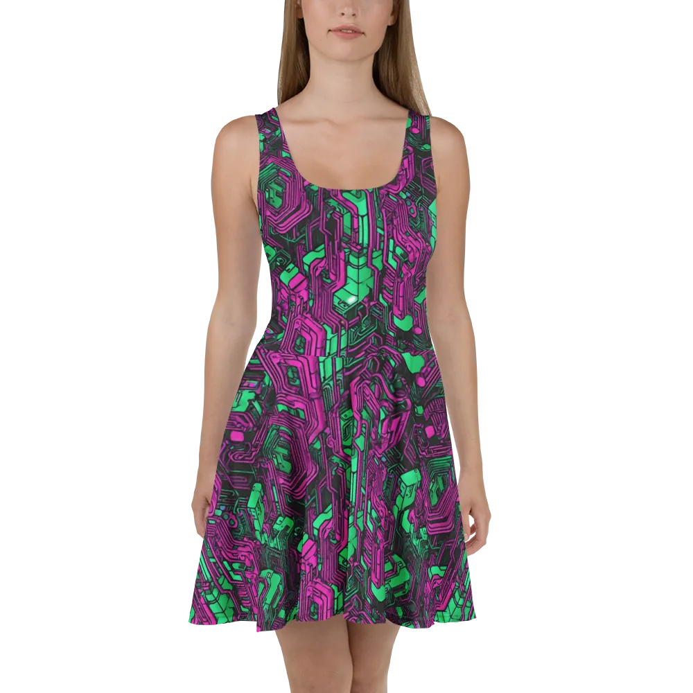Afterglow Architecture on Skater Dress — Front