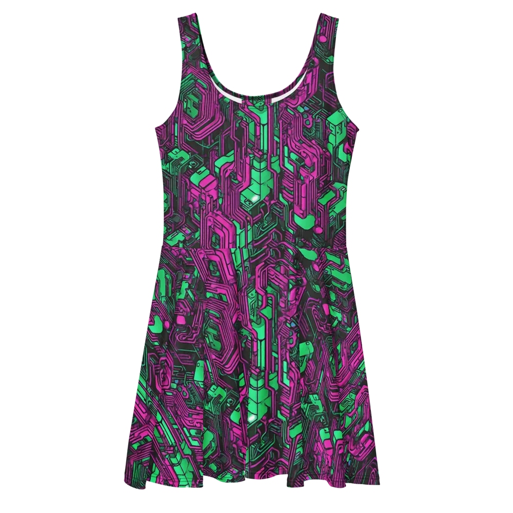 Afterglow Architecture on Skater Dress — Front