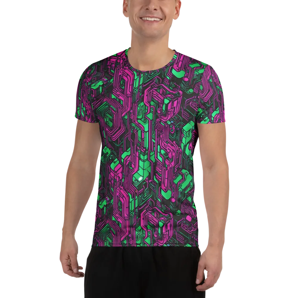 Afterglow Architecture on Men's Athletic T-Shirt — Front