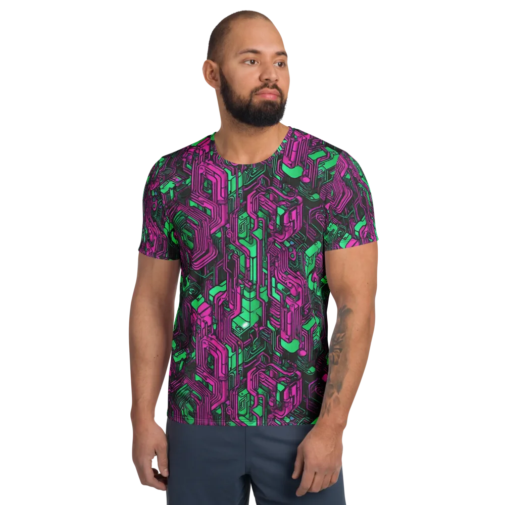 Afterglow Architecture on Men's Athletic T-Shirt — Front