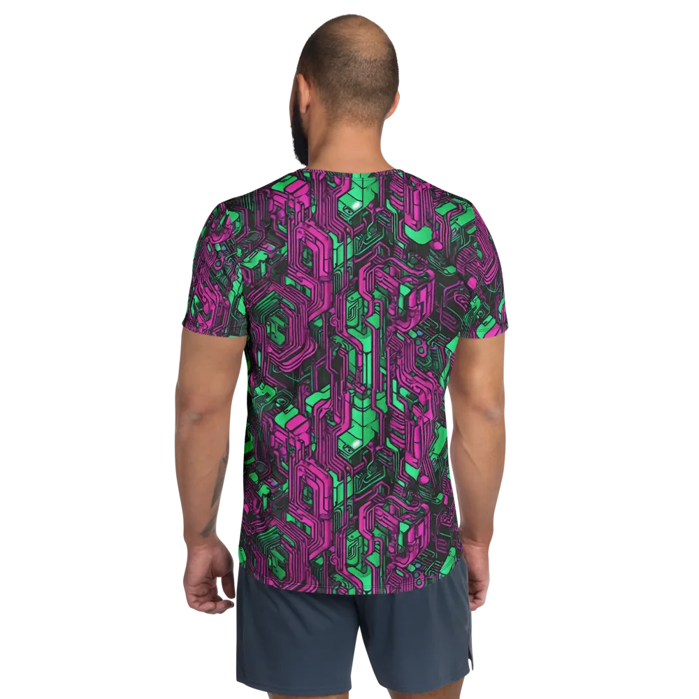 Afterglow Architecture on Men's Athletic T-Shirt — Back