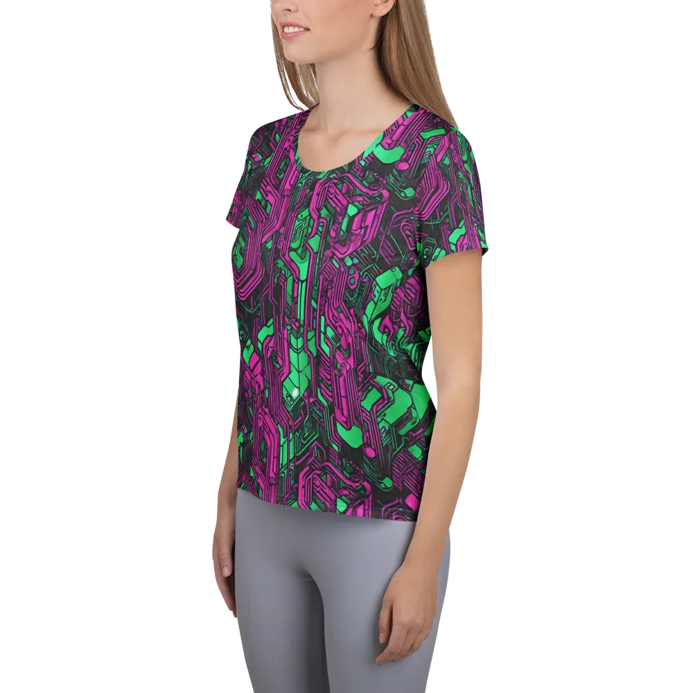 Afterglow Architecture on Women's Athletic T-Shirt — Left