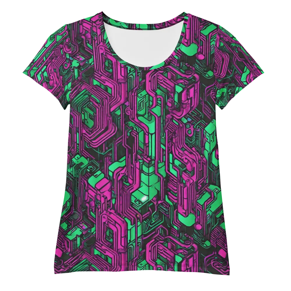 Afterglow Architecture on Women's Athletic T-Shirt — Front