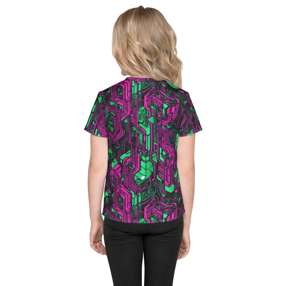 Afterglow Architecture on Kids Crew Neck T-Shirt — Back