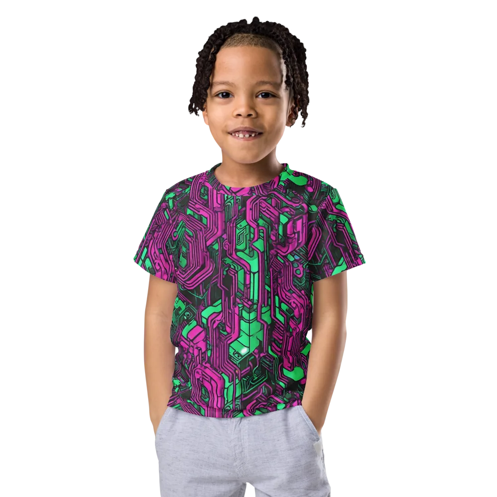 Afterglow Architecture on Kids Crew Neck T-Shirt — Front
