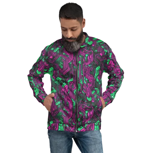 Afterglow Architecture on a Bomber Jacket