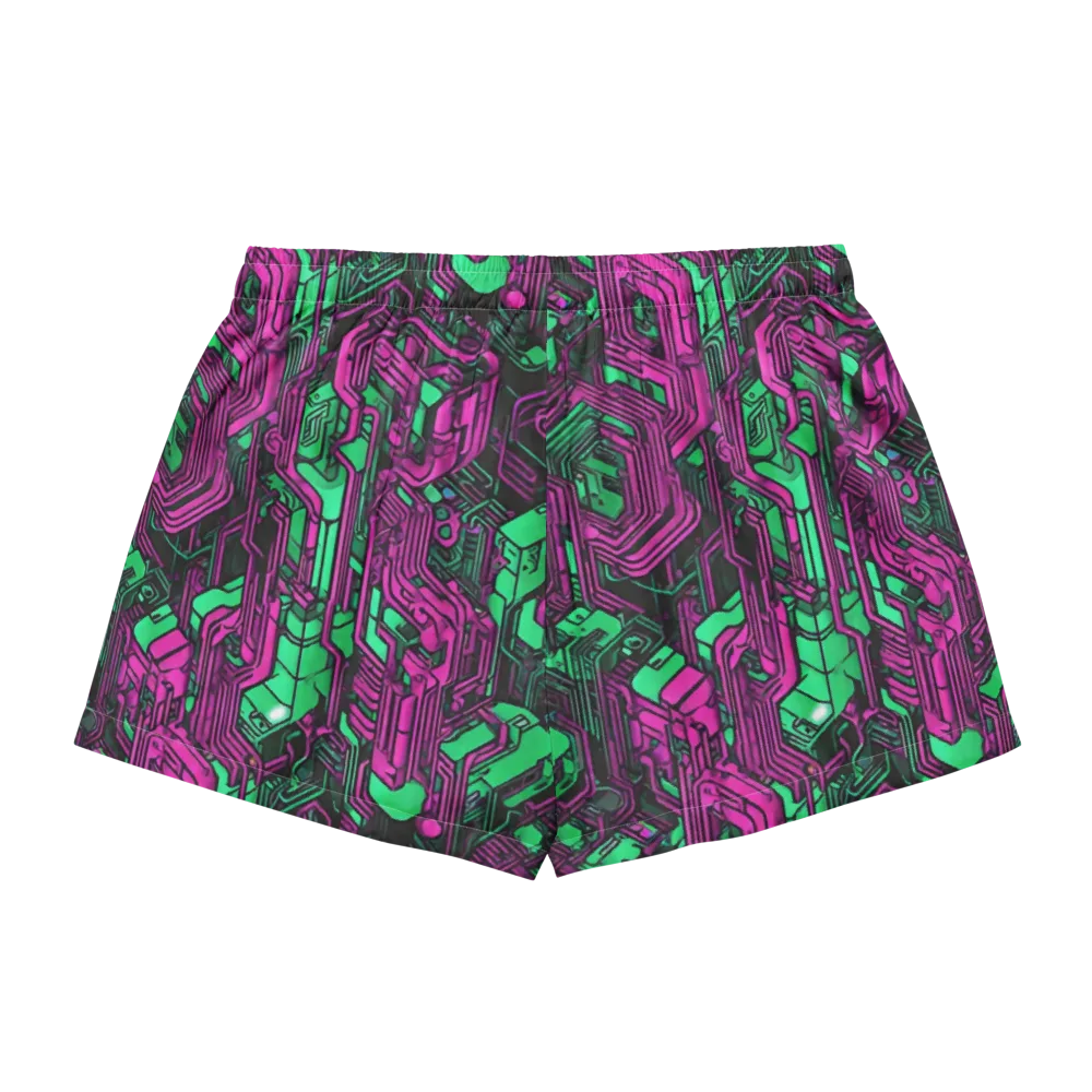 Afterglow Architecture on Women's Pajama Shorts — Back