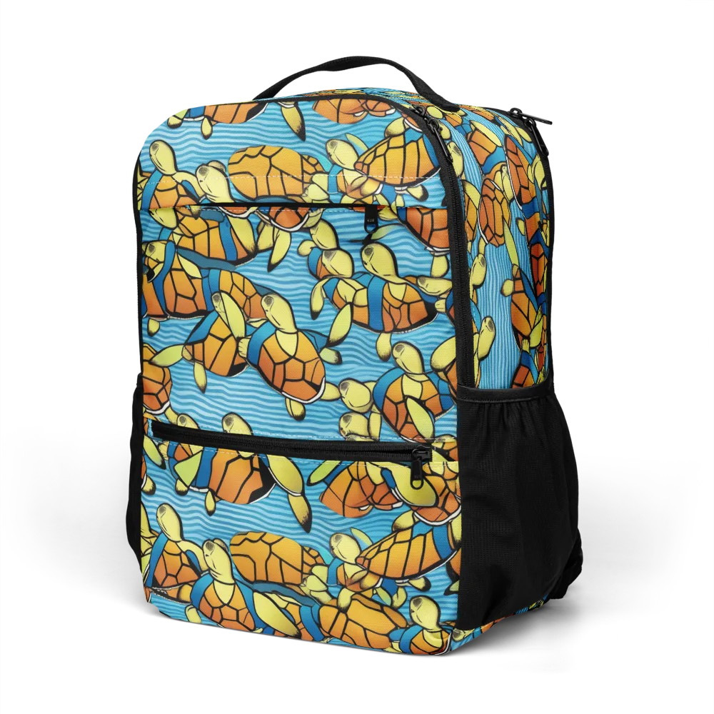 Tidal Shell Parade on Utility Backpack — Left Front