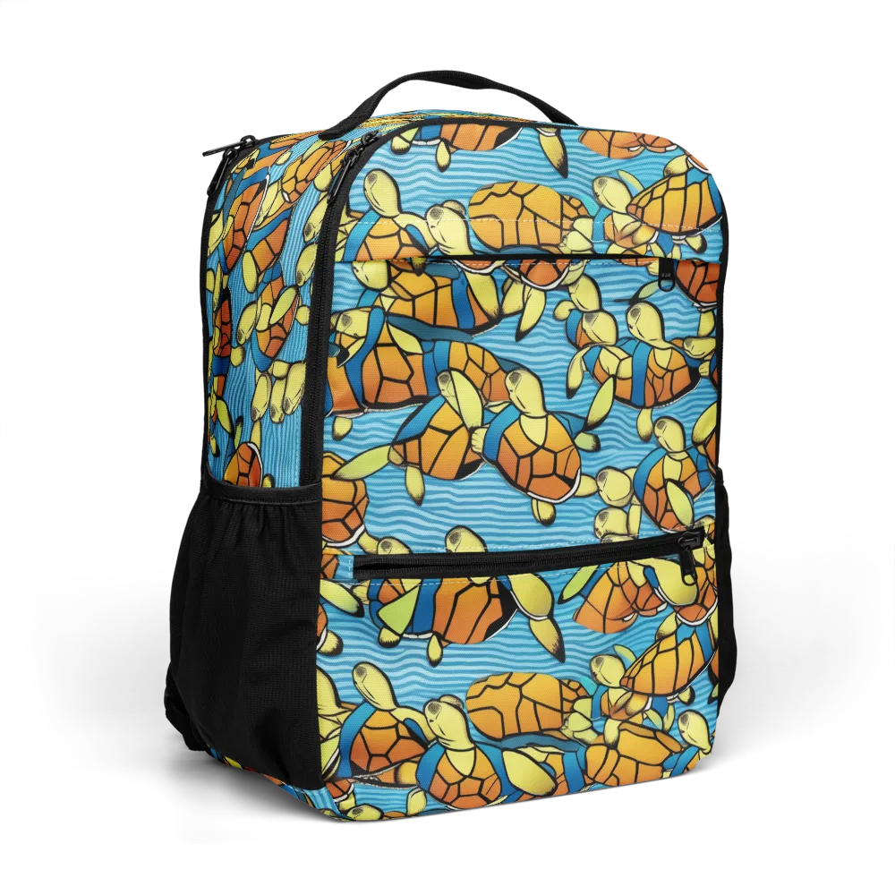 Tidal Shell Parade on Utility Backpack — Right Front