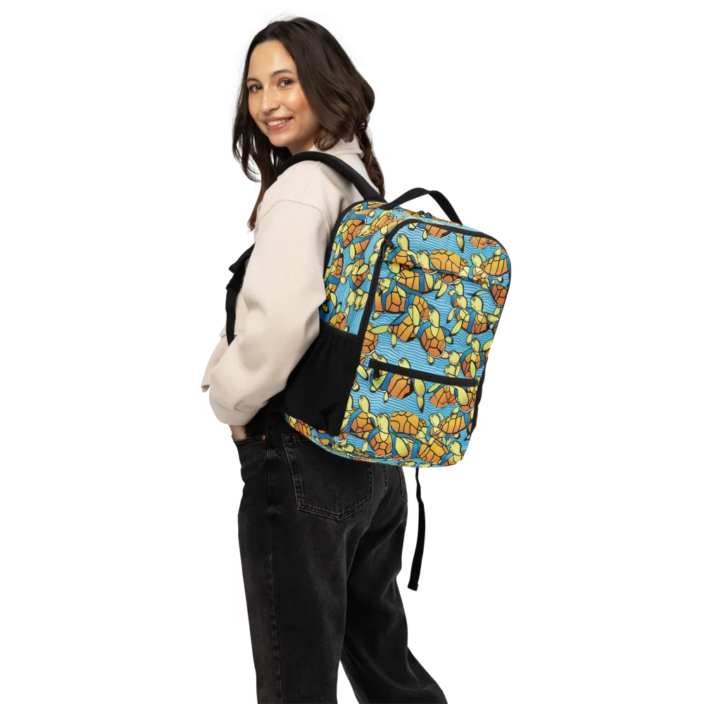 Tidal Shell Parade on Utility Backpack — Back