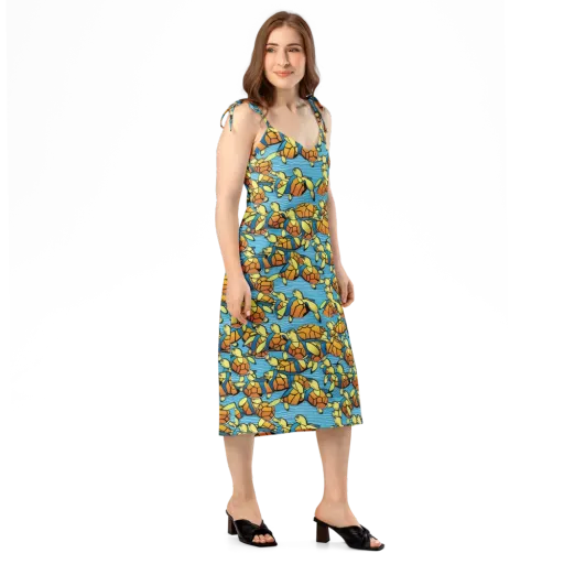 Tidal Shell Parade on a Slip Dress