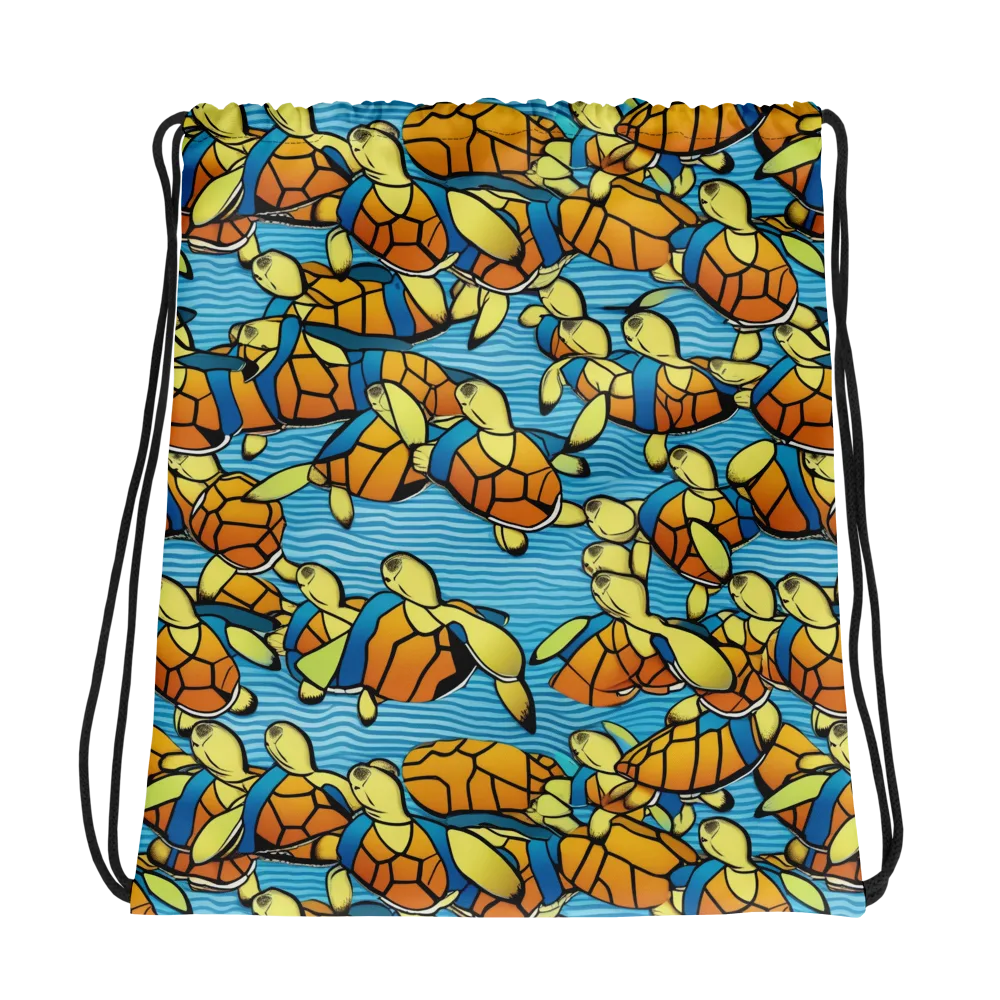 Tidal Shell Parade on Drawstring Bag — Photo