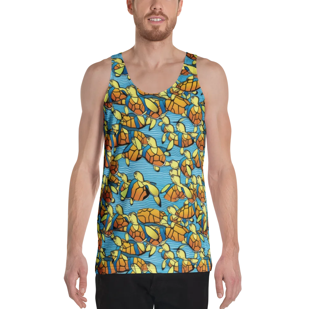 Tidal Shell Parade on Men's Tank Top — Front