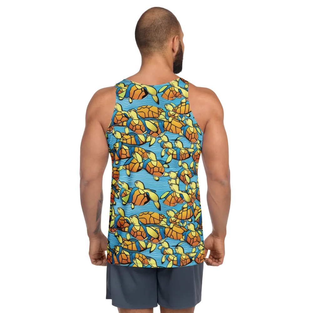 Tidal Shell Parade on Men's Tank Top — Back