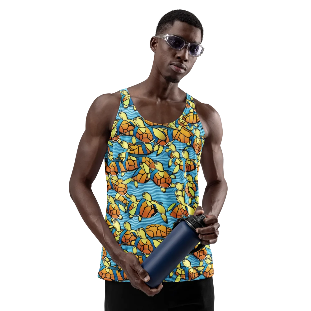 Tidal Shell Parade on Men's Tank Top — Front