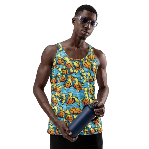 Tidal Shell Parade on a Men's Tank Top