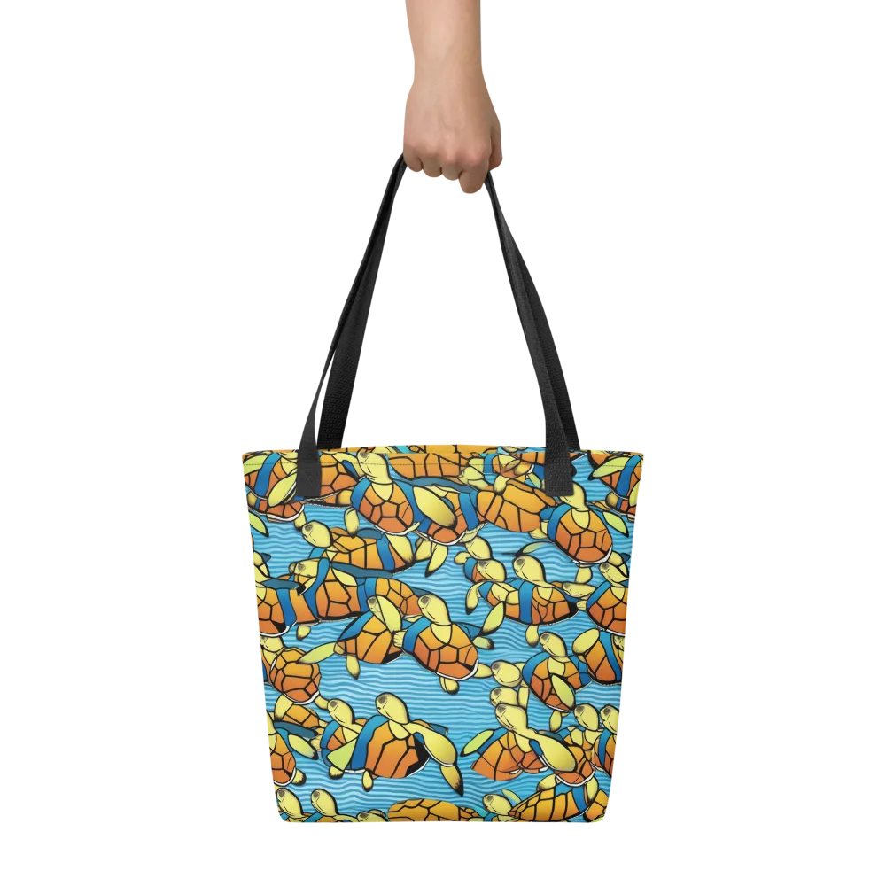 Tidal Shell Parade on Tote Bag — Front